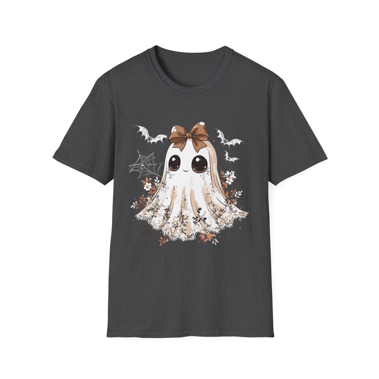Adorable Ghost T-Shirt for Halloween Fun, Cute Ghost Tee, Unisex Halloween Shirt, Spooky Season Apparel, Kawaii Ghost Horror Shirt