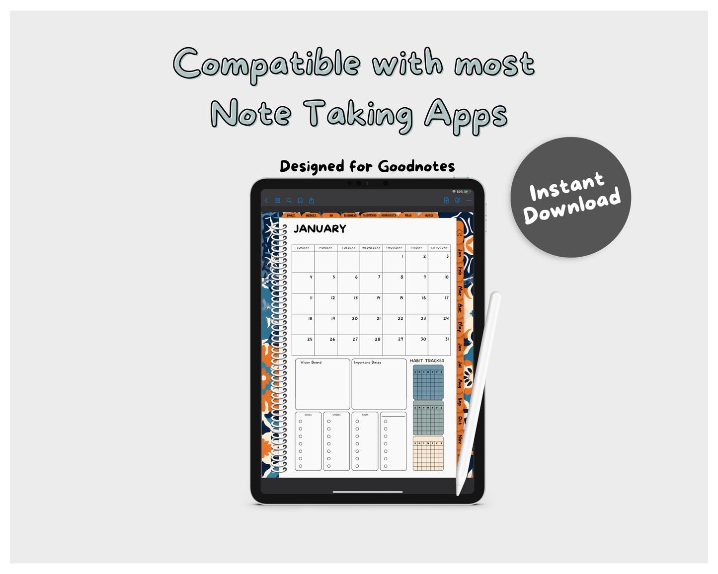 2026 Life Planner - Gharb Tiles