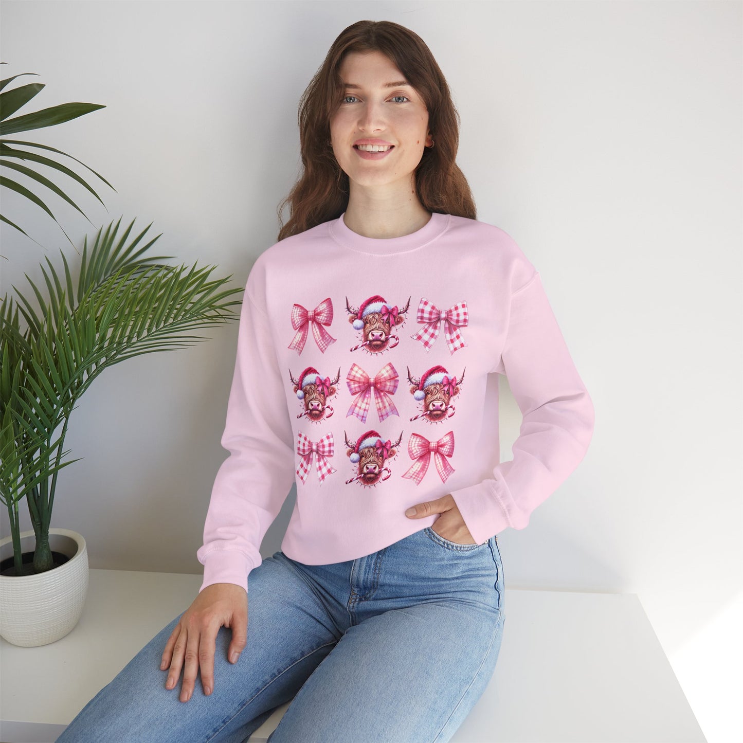 Highland Cow Christmas Sweatshirt