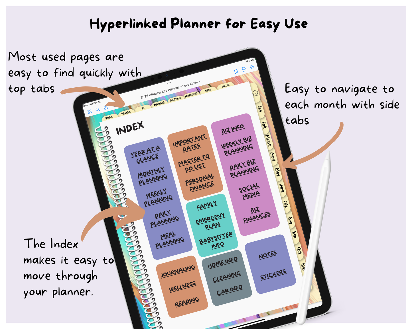 2025 Ultimate Life Planner ~ Love Lines