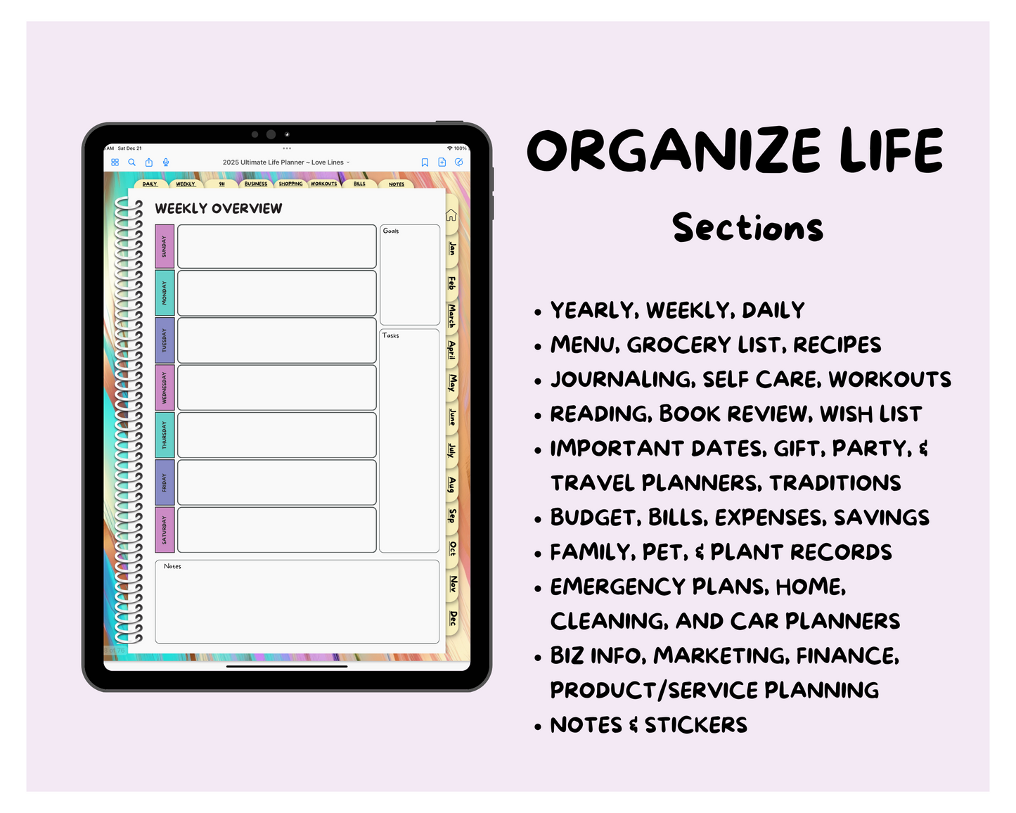 2025 Ultimate Life Planner ~ Love Lines