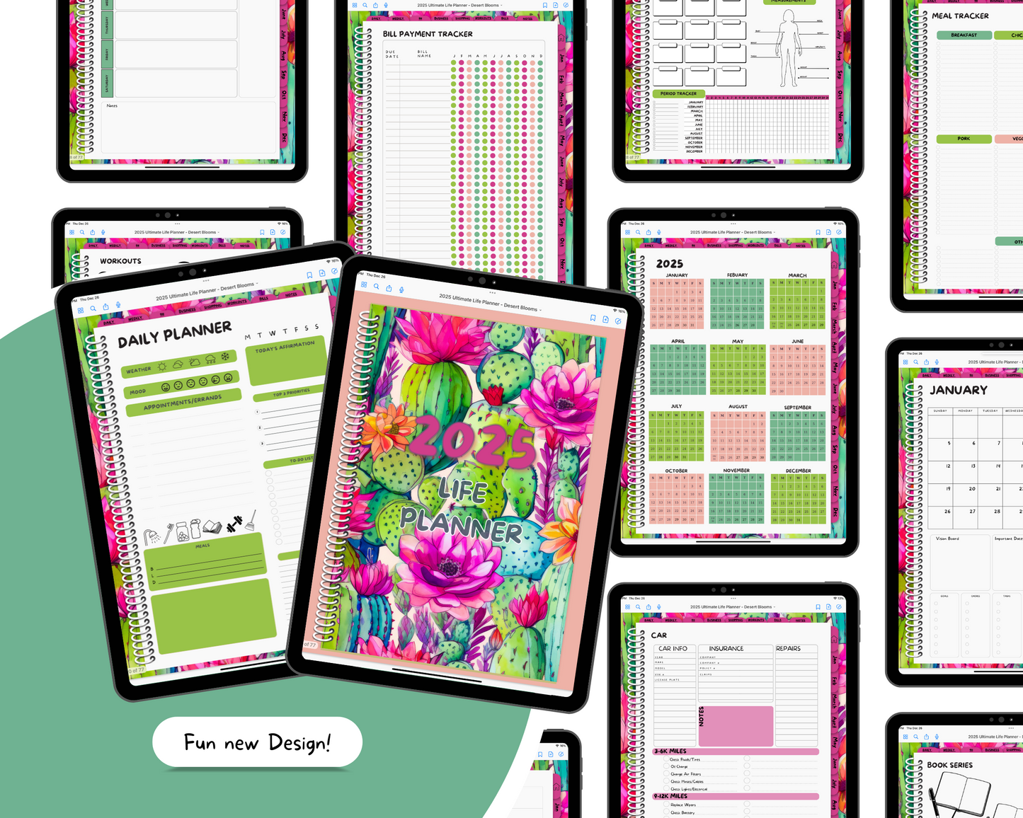 2025 Ultimate Life Planner ~ Desert Blooms