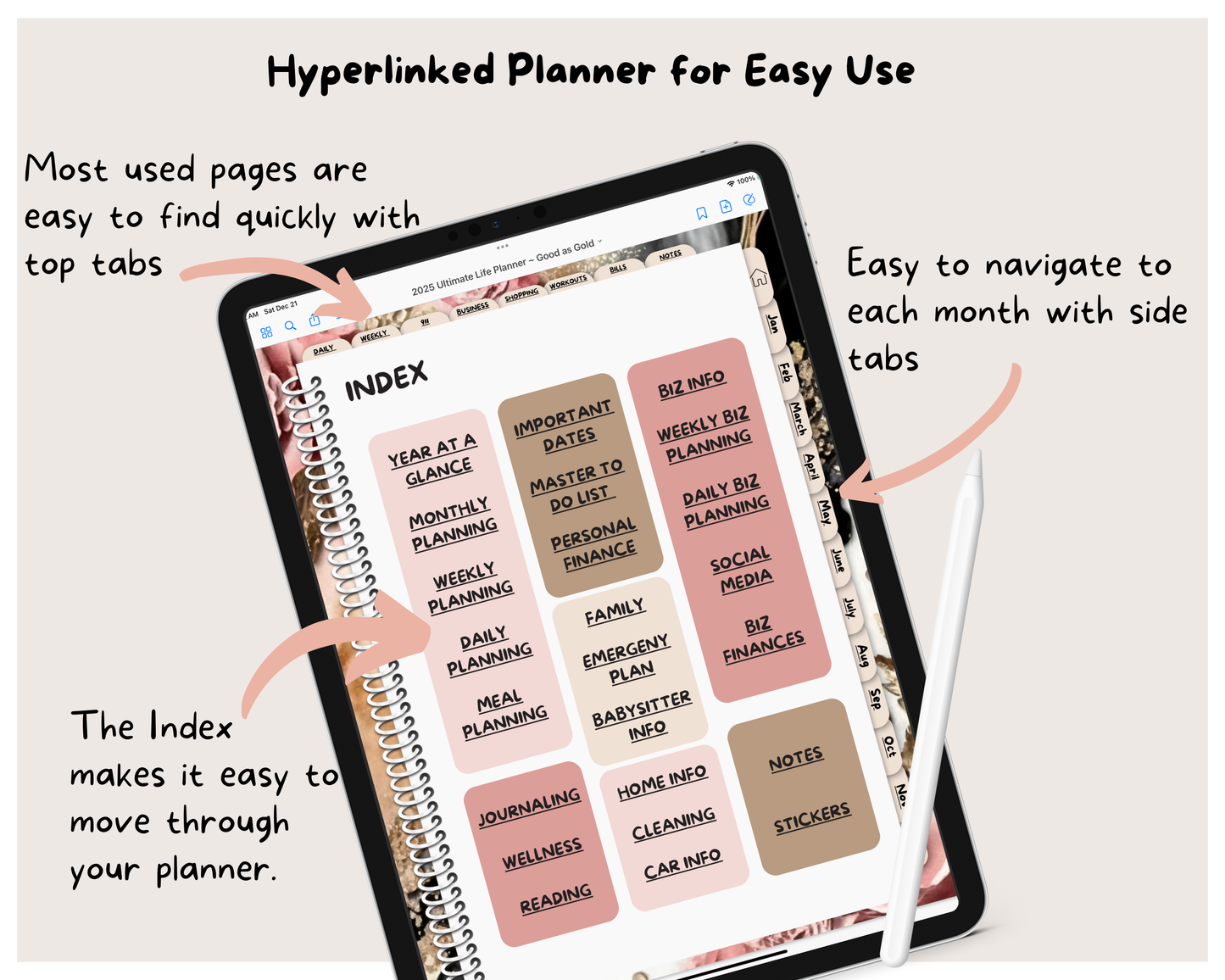 2025 Ultimate Life Planner ~ Good as Gold