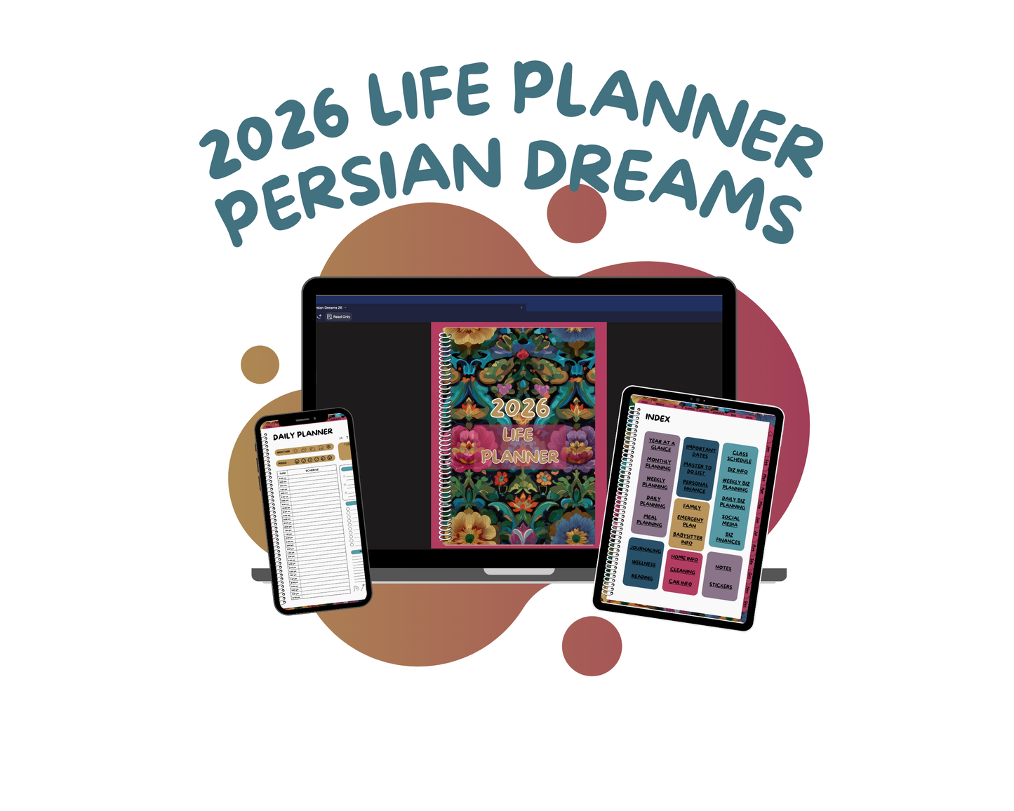 2026 Life Planner - Persian Dreams