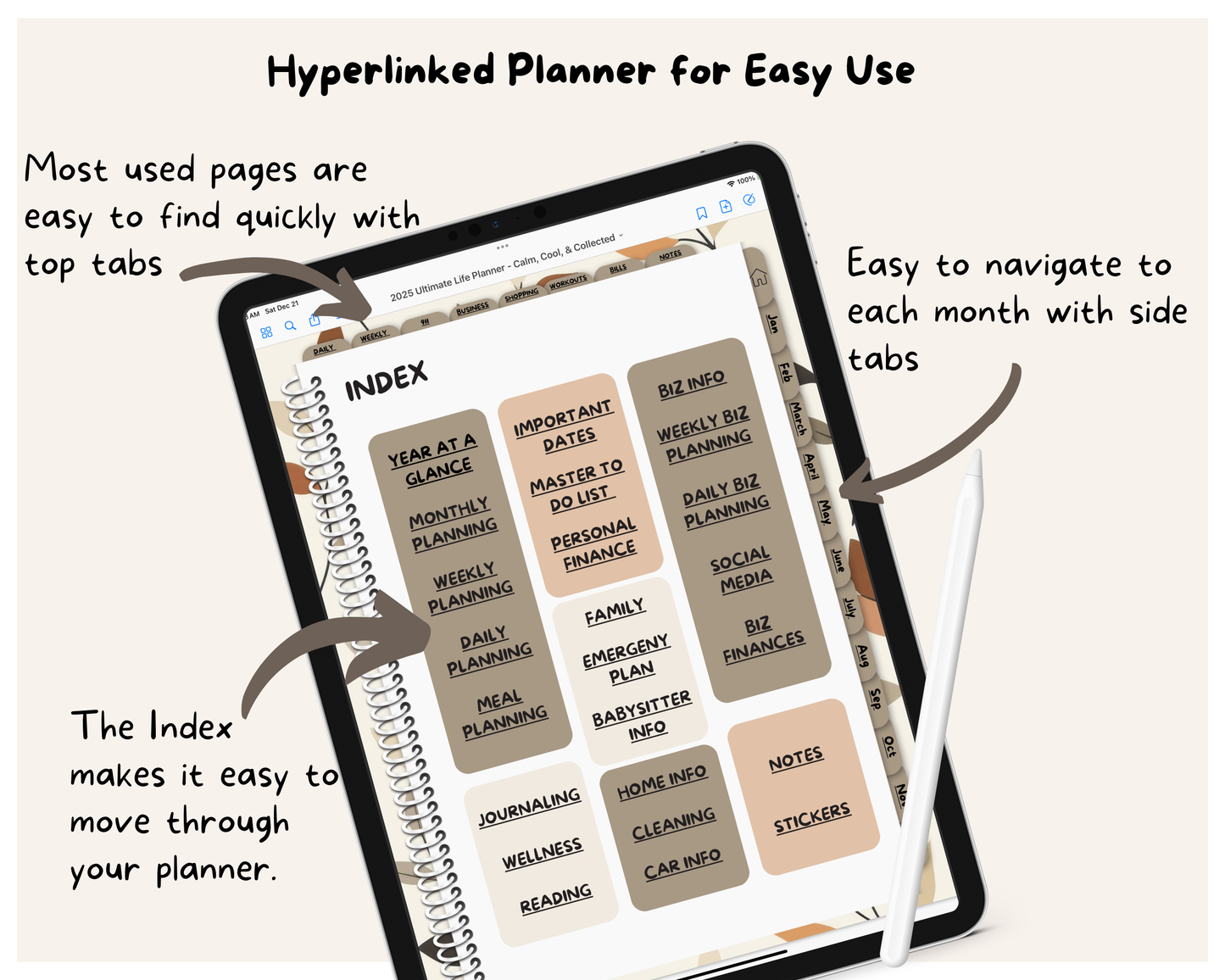 2025 Ultimate Life Planner ~ Cool, Calm, & Collected