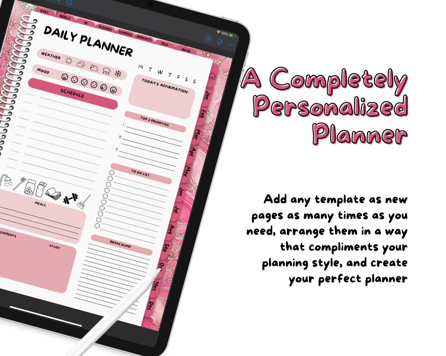 2026 Life Planner - Pink Rocks