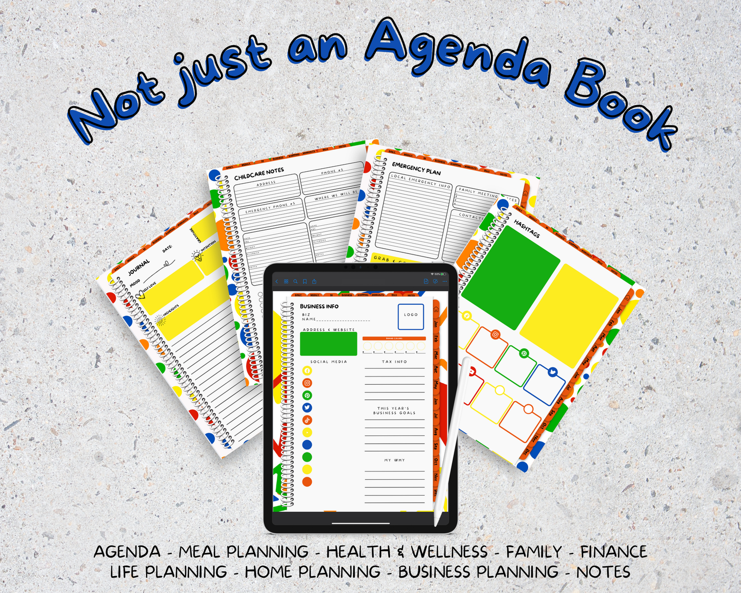 2026 Life Planner - Rachael's Rainbow