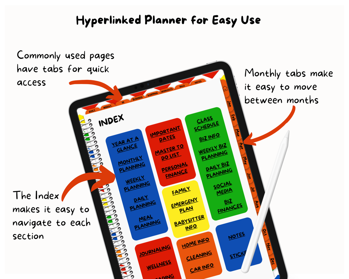 2026 Life Planner - Rachael's Rainbow