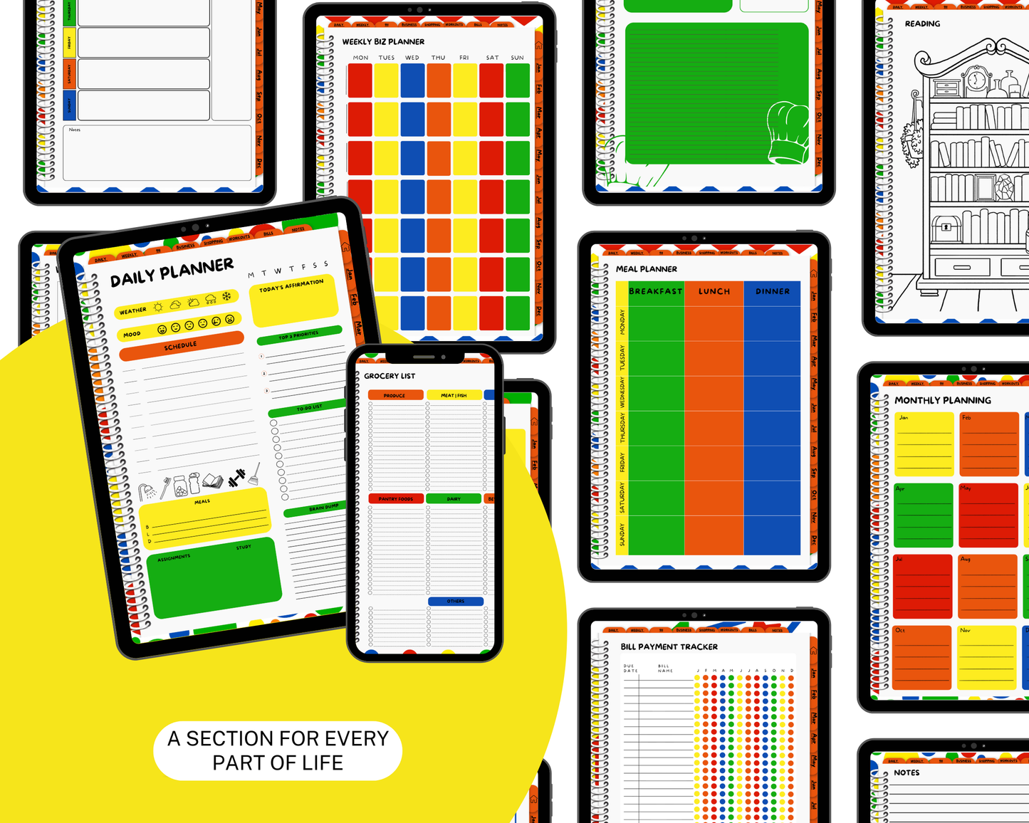2026 Life Planner - Rachael's Rainbow