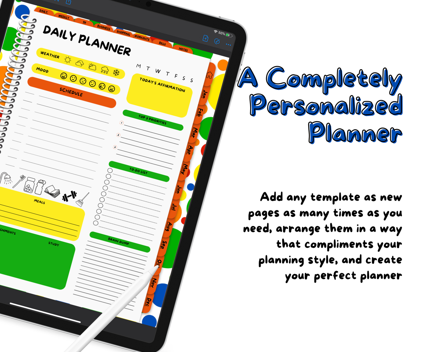 2026 Life Planner - Rachael's Rainbow