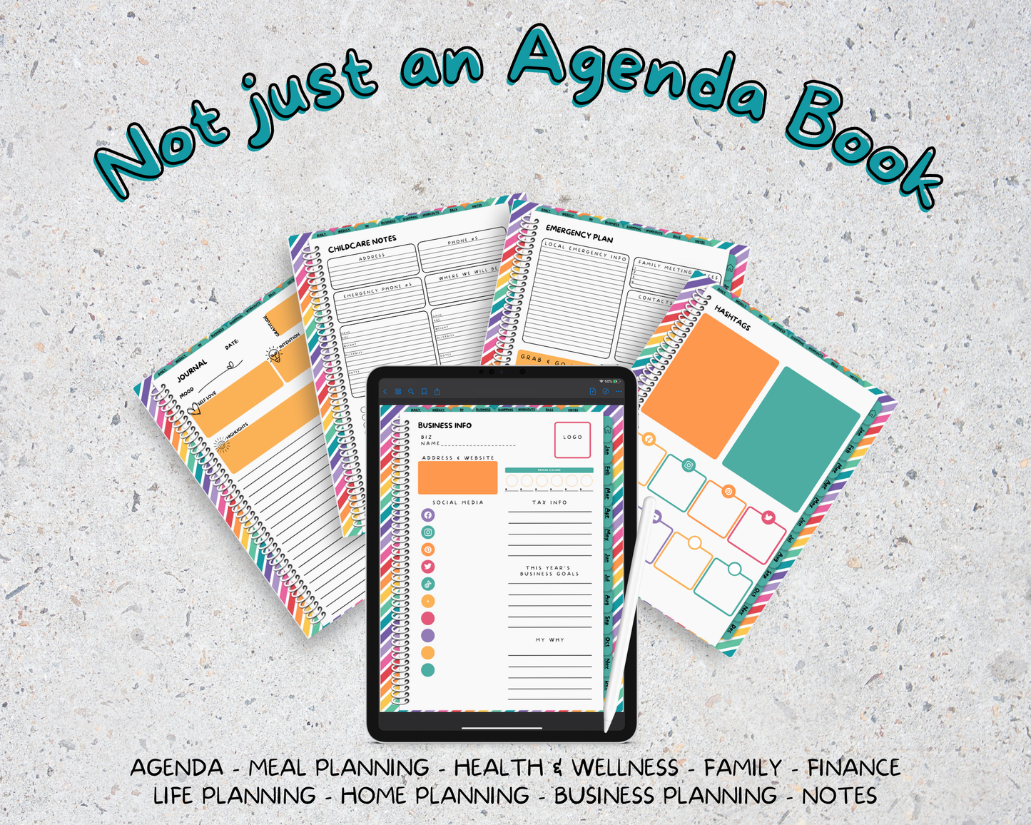 2026 Life Planner - Rainbows