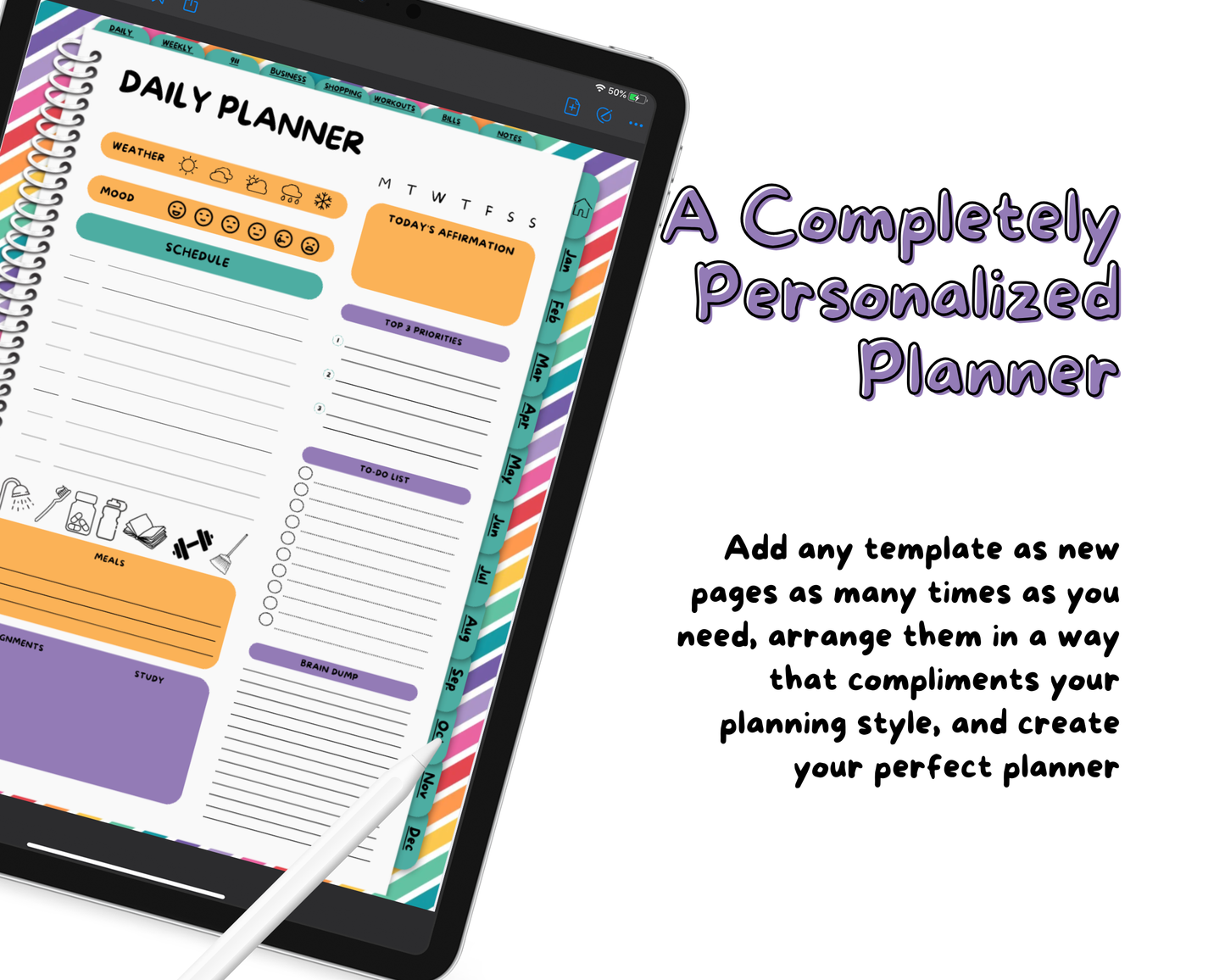 2026 Life Planner - Rainbows