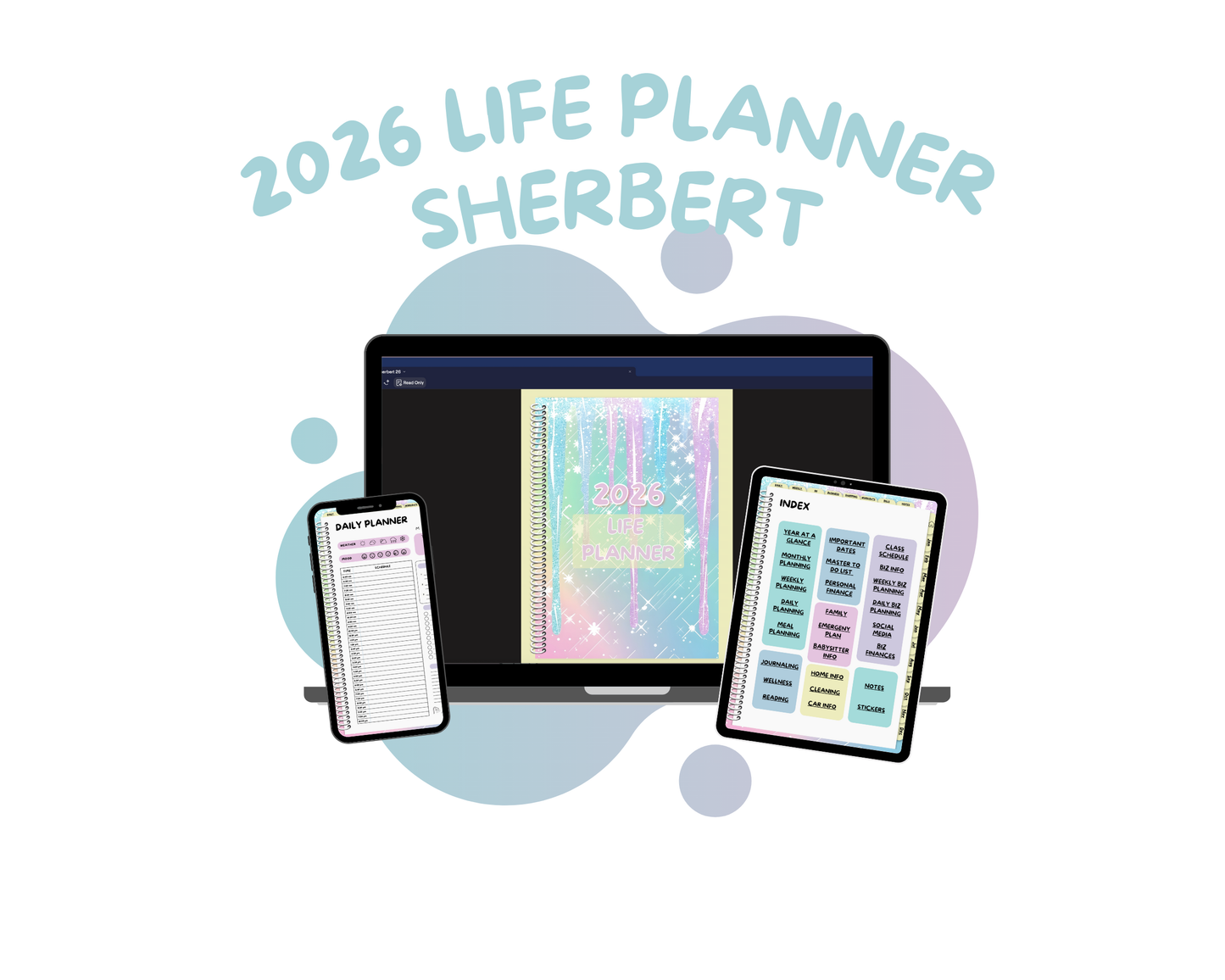 2026 Life Planner - Sherbert