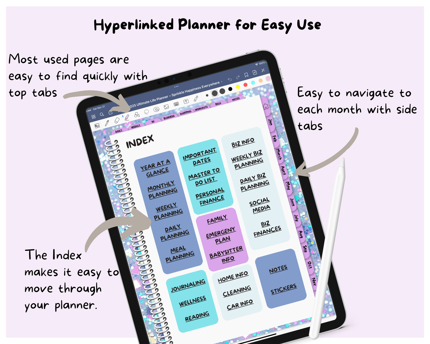 2025 Ultimate Life Planner ~ Sprinkle Happiness Everywhere