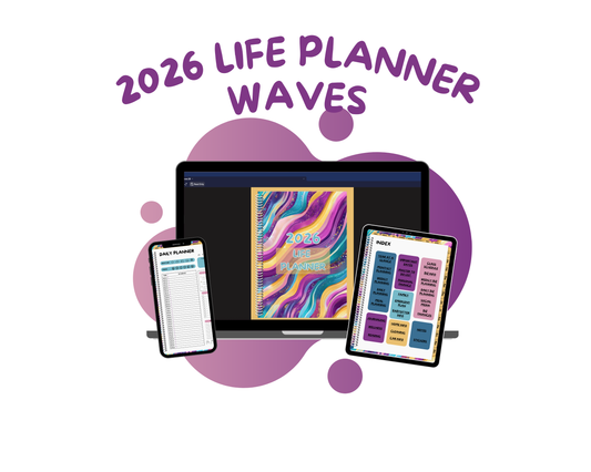 2026 Life Planner - Waves