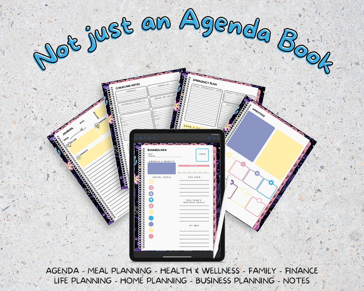 2026 Life Planner - Midnight Butterfly