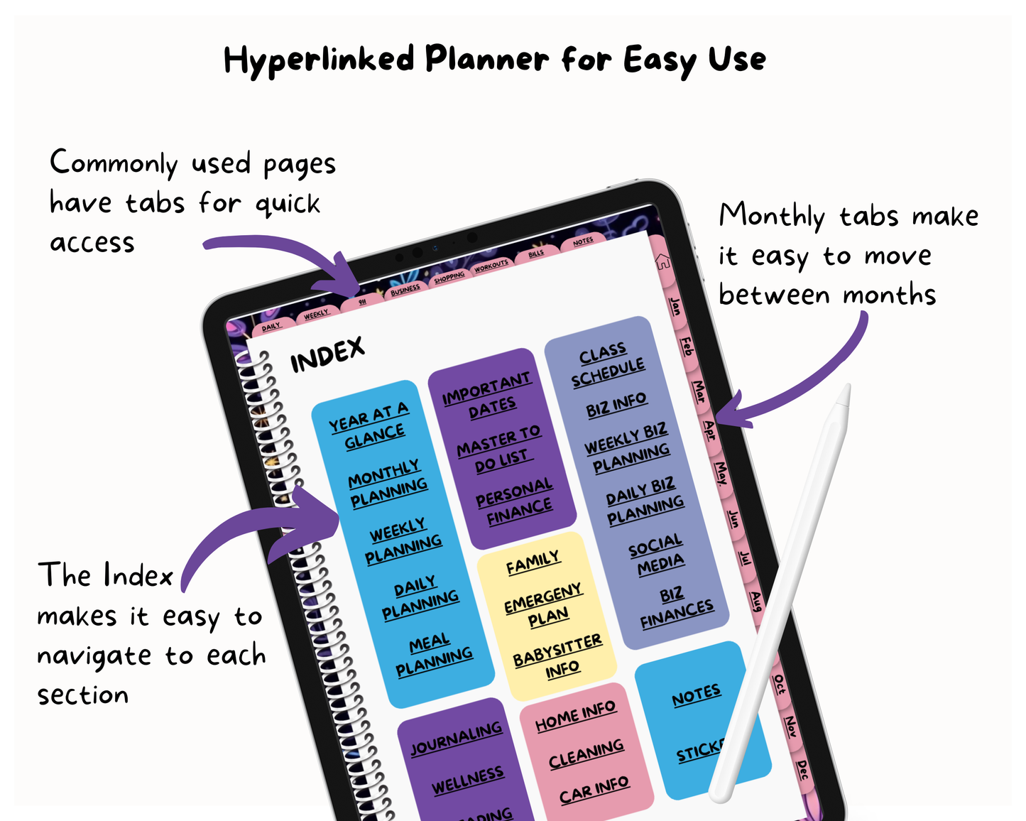 2026 Life Planner - Midnight Butterfly