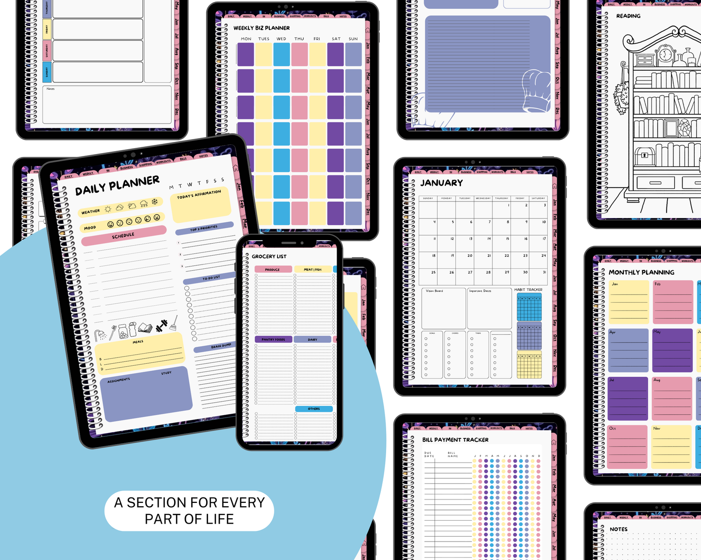 2026 Life Planner - Midnight Butterfly