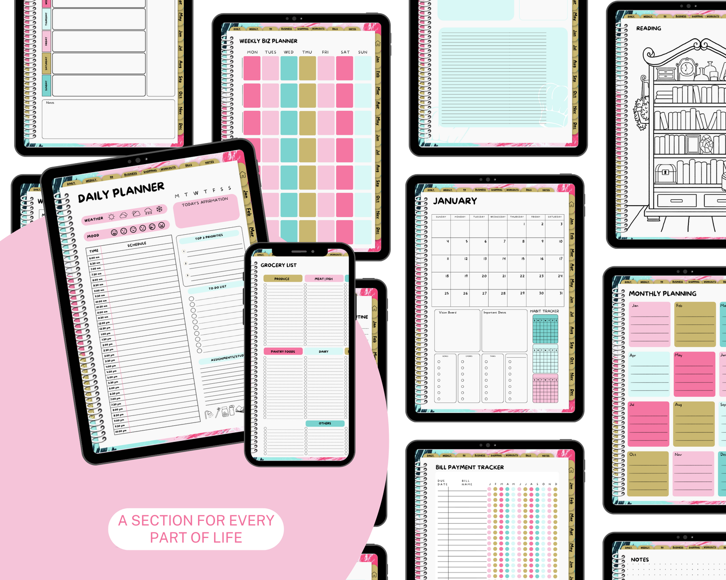 2026 Life Planner - Bubblegum