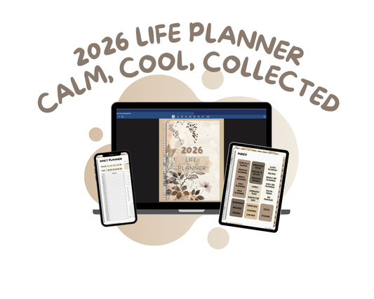 2026 Life Planner - Calm, Cool, Collected