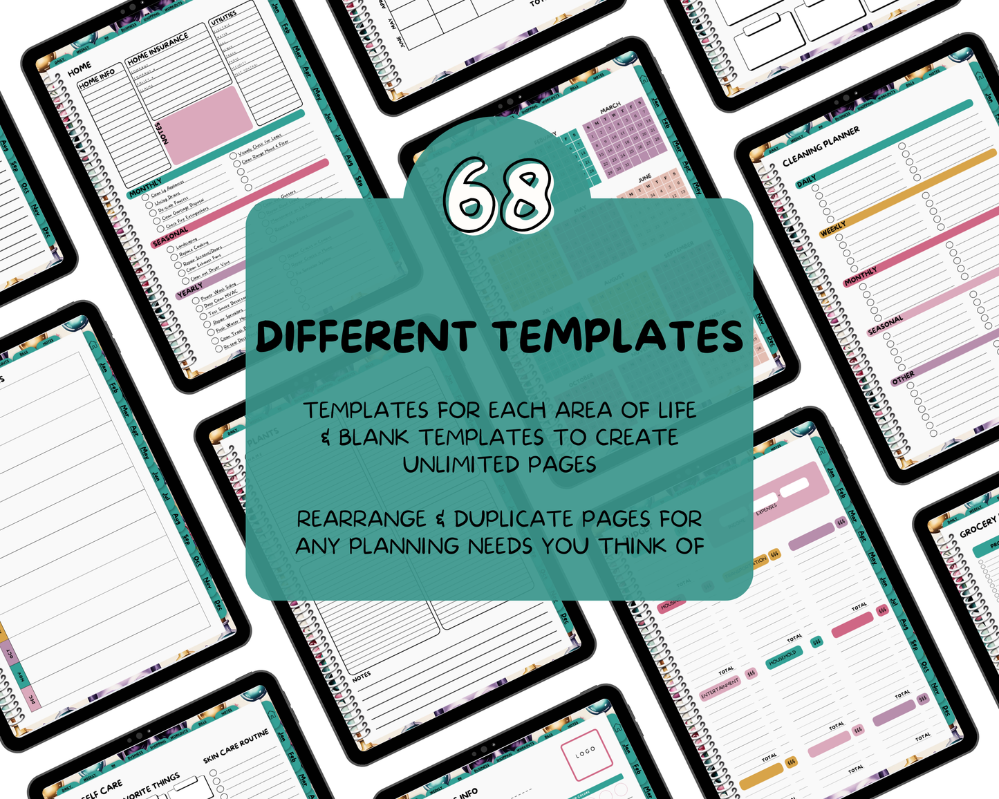 2026 Life Planner - Candied Skulls