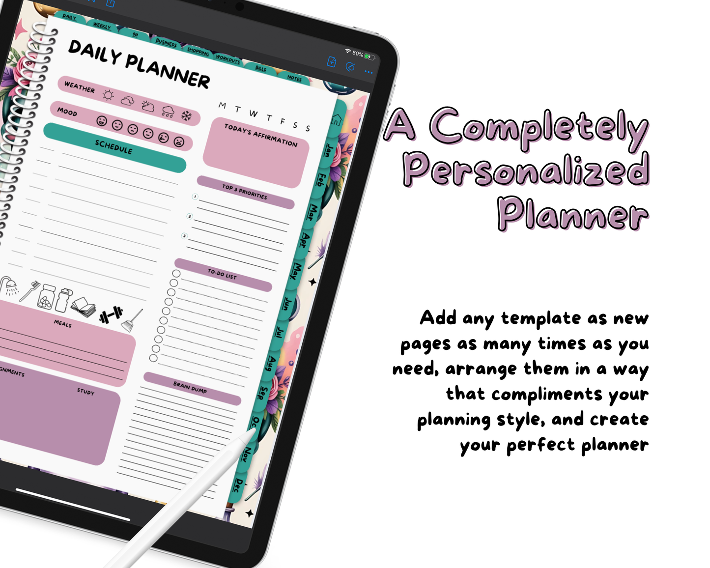 2026 Life Planner - Candied Skulls