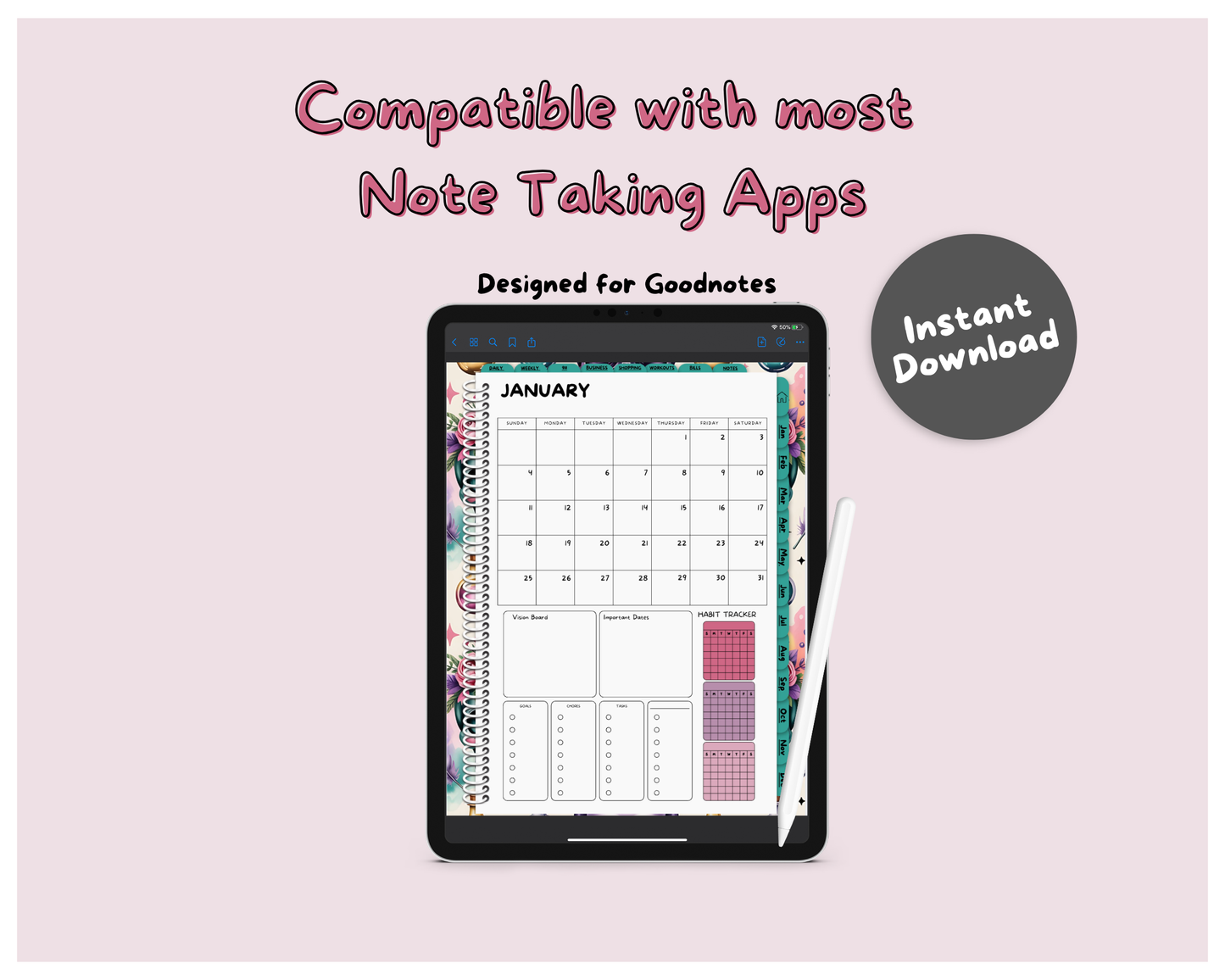 2026 Life Planner - Desert Blooms