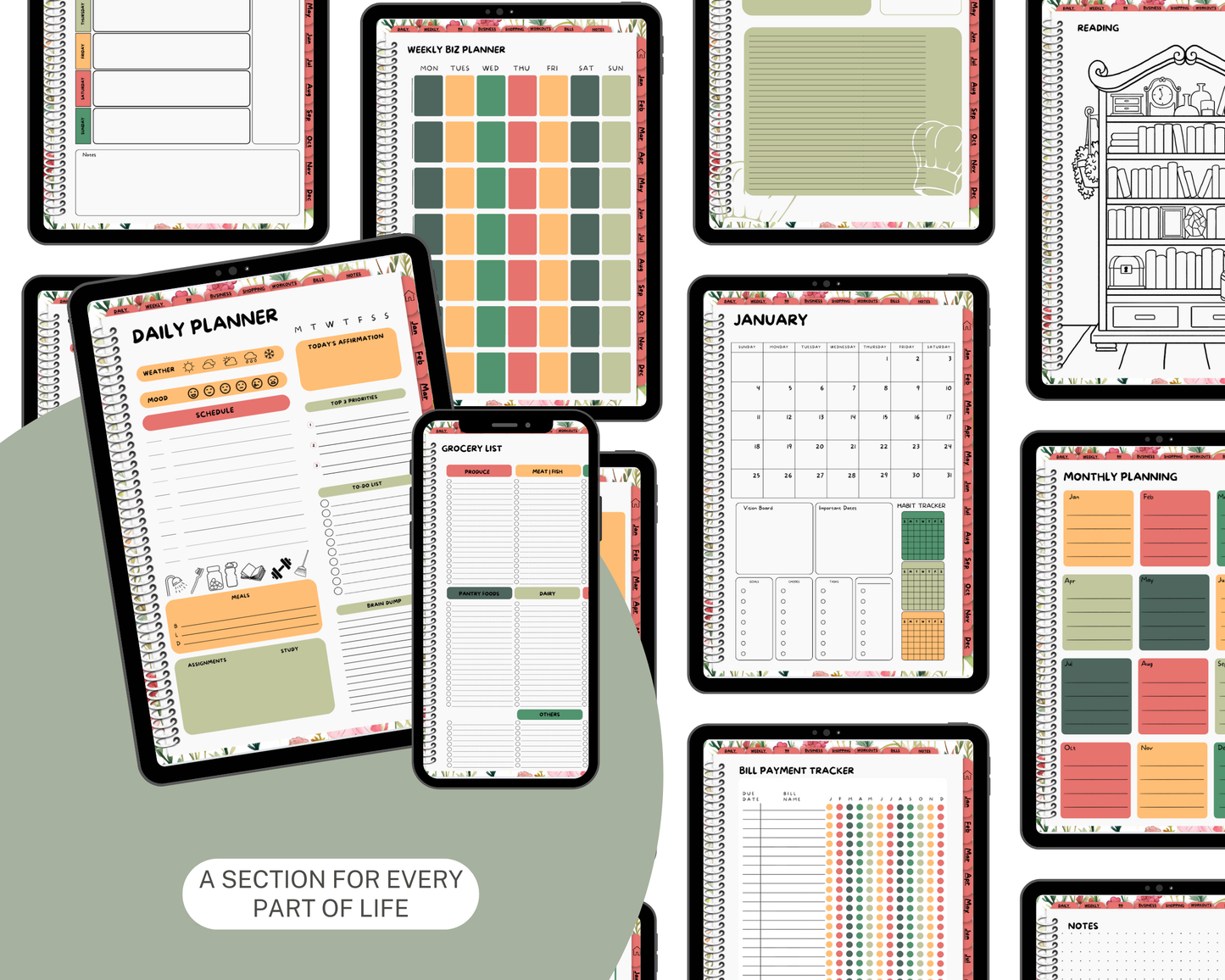 2026 Life Planner - Flower Child