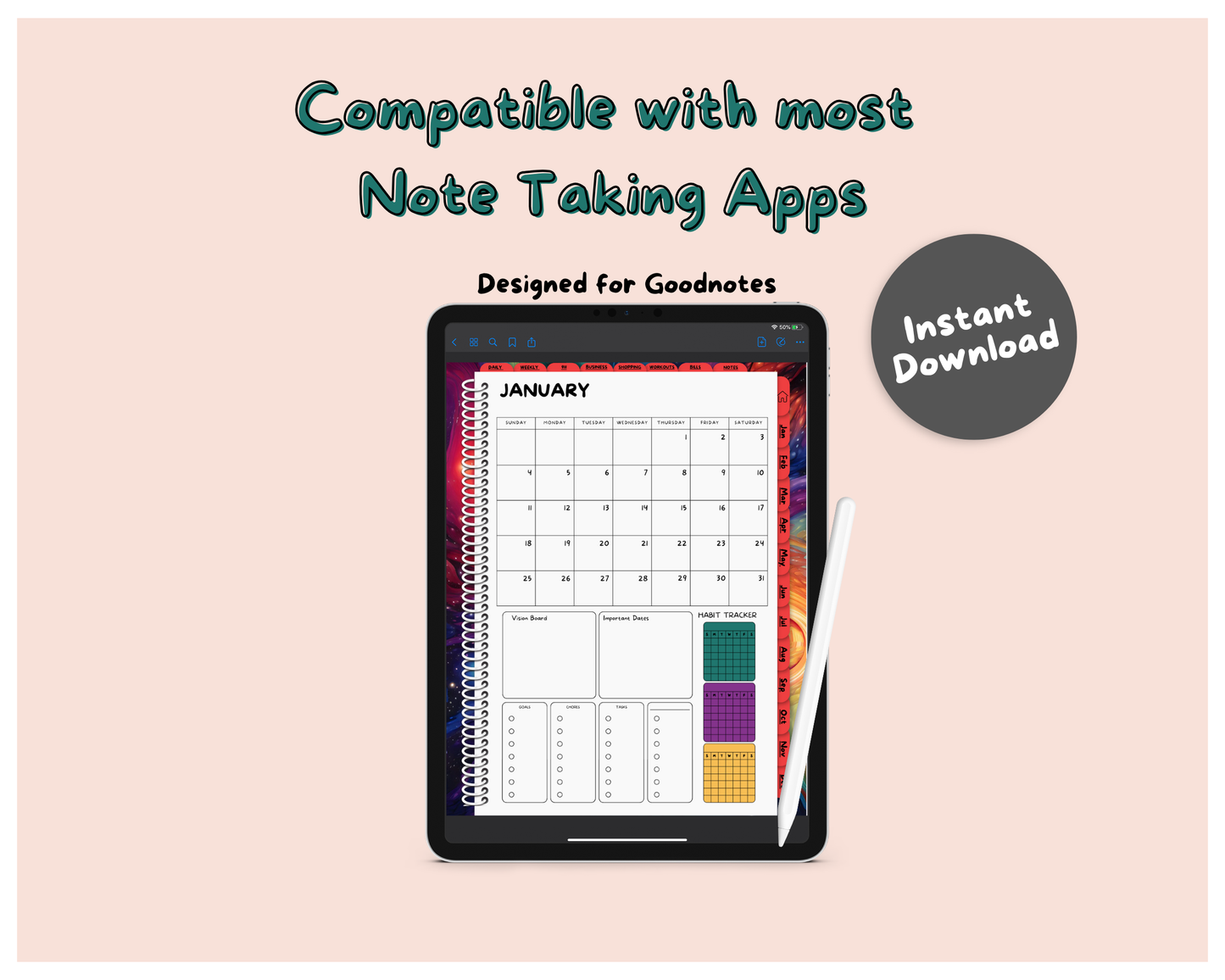 2026 Life Planner - Galaxy