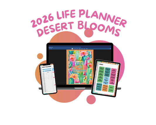 2026 Life Planner - Desert Blooms