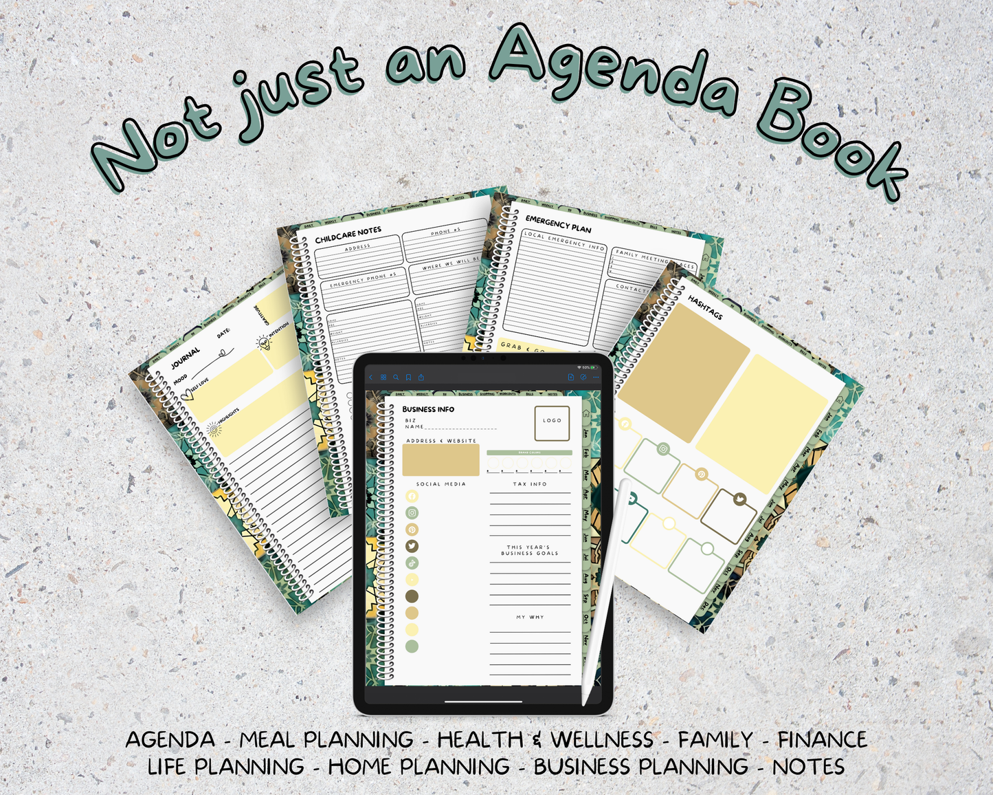 2026 Life Planner - Moroccan Tiles