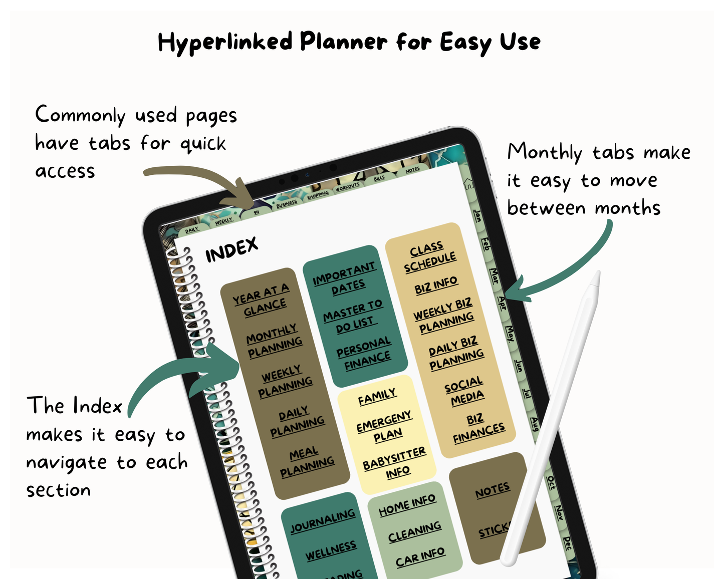 2026 Life Planner - Moroccan Tiles