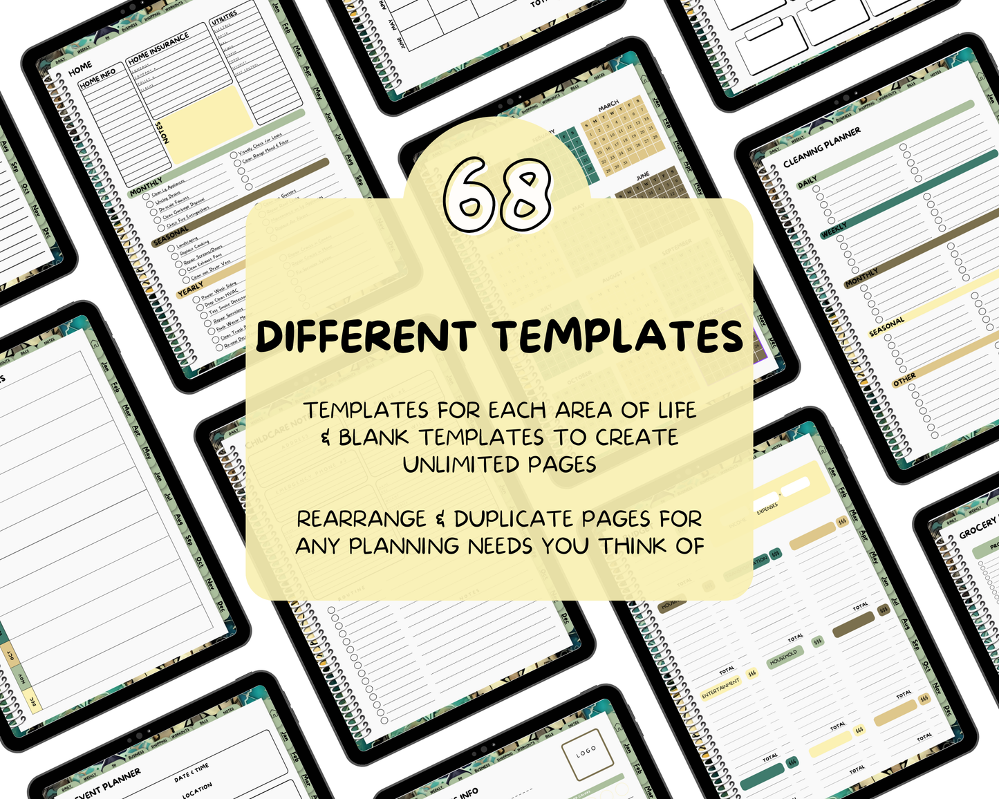 2026 Life Planner - Moroccan Tiles
