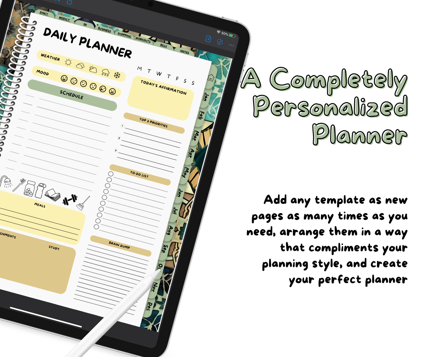 2026 Life Planner - Moroccan Tiles