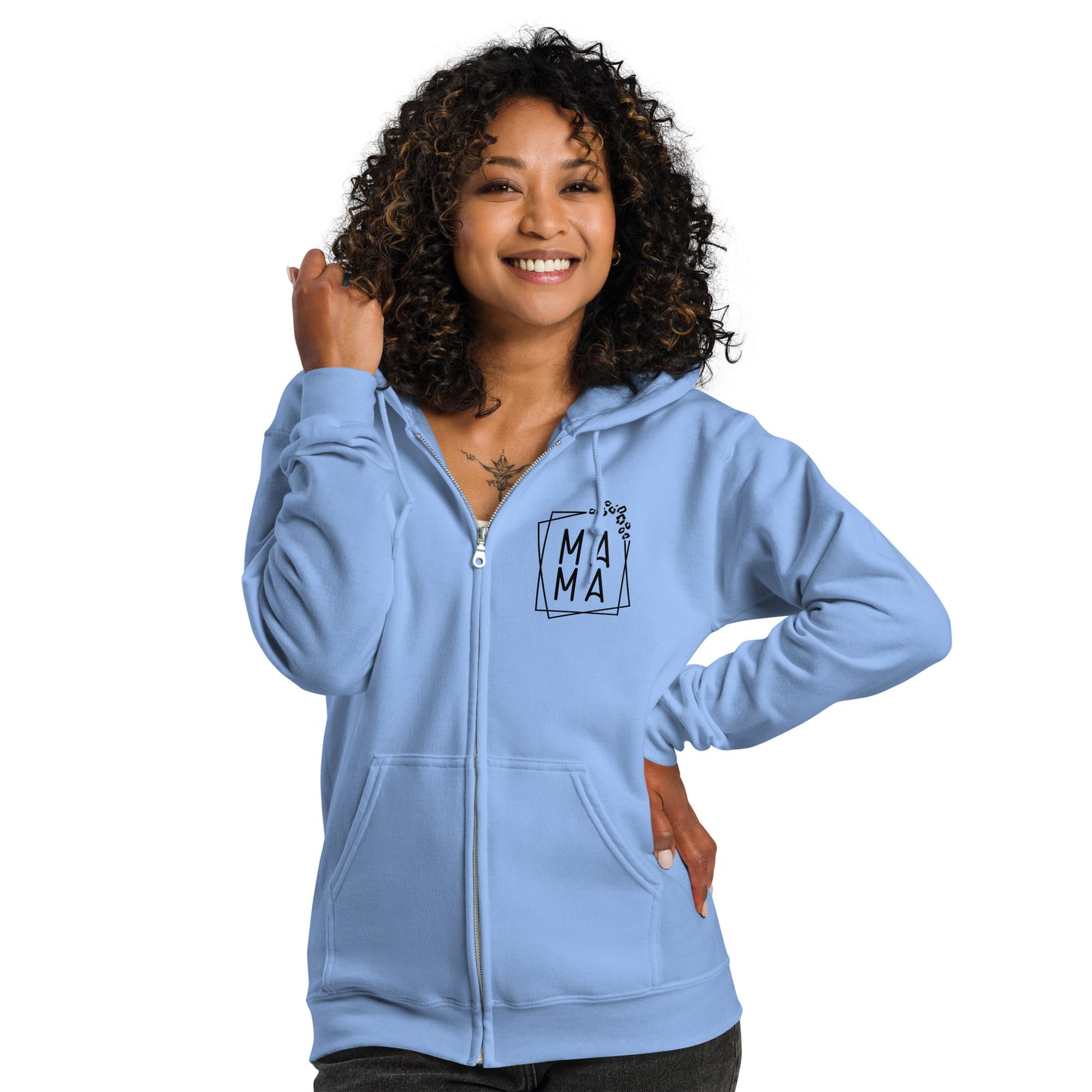 MAMA Unisex zip Hoodie