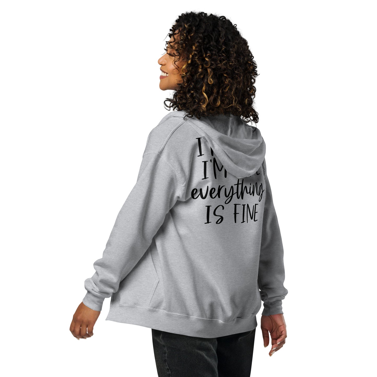 Everything is Fine Zip Hoodie