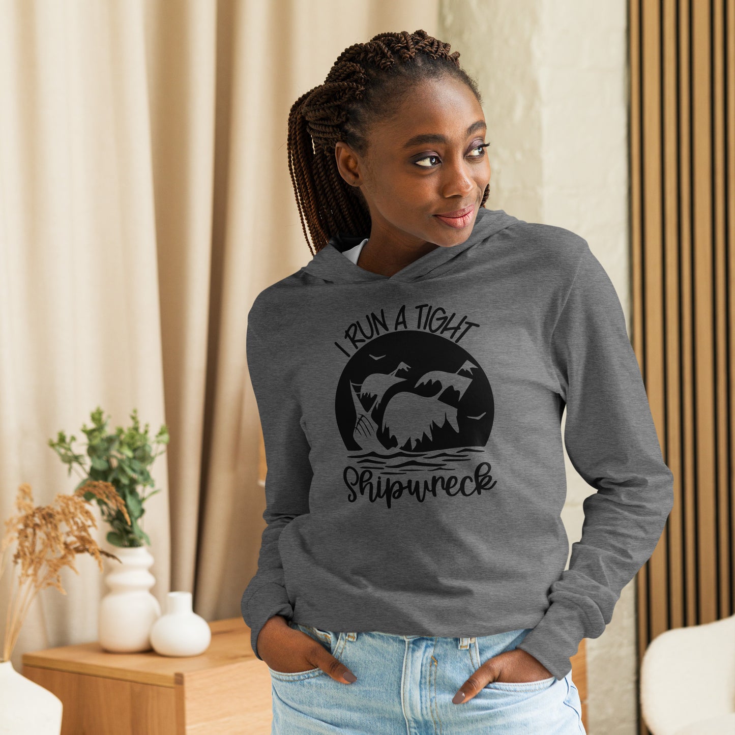 Run a Tight Shipwreck Hooded Long-Sleeve Tee